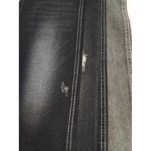 11.5OZ BLACK/WHITE Non-Stretch 65%Cotton Denim Fabric With 7*10 Construction For Jeans