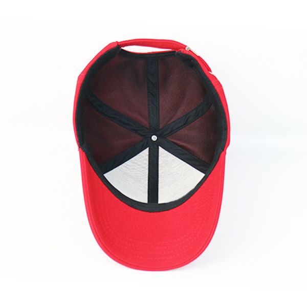High Quality Ladder cloth red Customize rubber printing wings Logo baseball sports Hats Caps