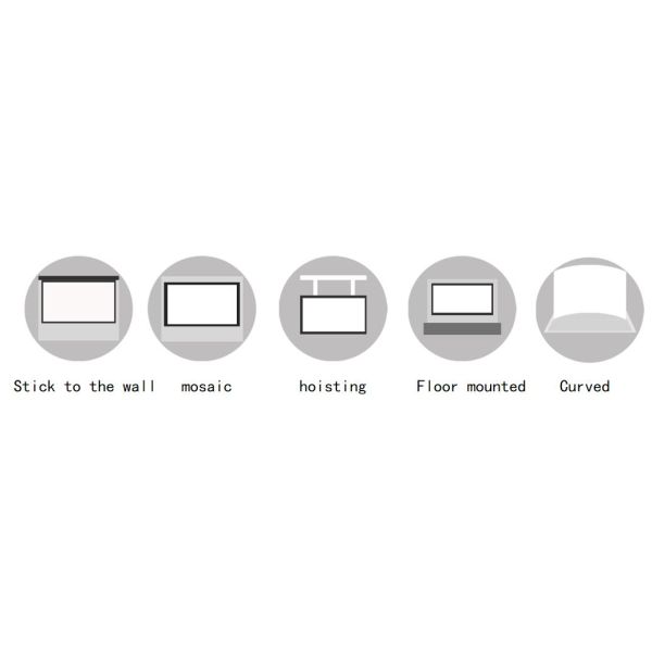 Устойчивый к столкновениям COB HD LED дисплей Slim Light P0.7mm