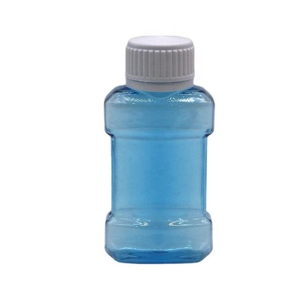 75 ml PET líquido plástico frasco de enxaguante bucal para enxaguante bucal líquido em cor personalizada