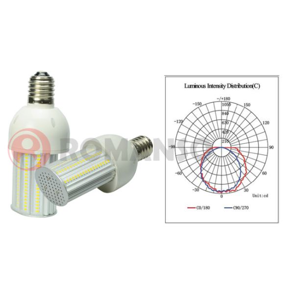 Water Resistance 27W 180 Degree Corn Led Light Bulbs , CE ROHS Certificated