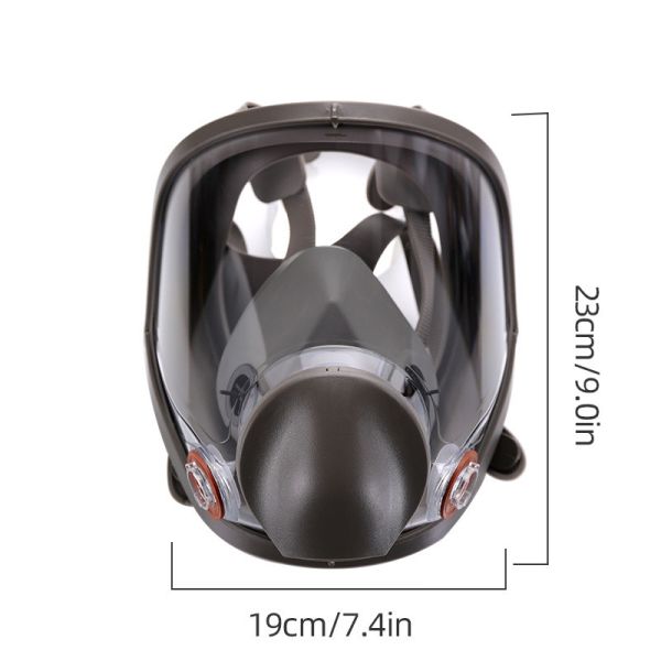 Máscara de gas Pintura de aerosol Máscara de polvo de gas orgánico Máscara facial de carbón activado TPE duradera