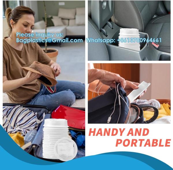 Vomit Bags Disposable Barf Bags 10Pack,1500ml White High Density Emesis Bags With Snap,Perfect For Morning Sickness
