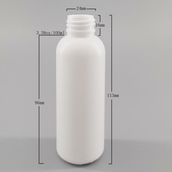 HDPE White Round 39*142mm 3.38oz Spray Bottle Makeup