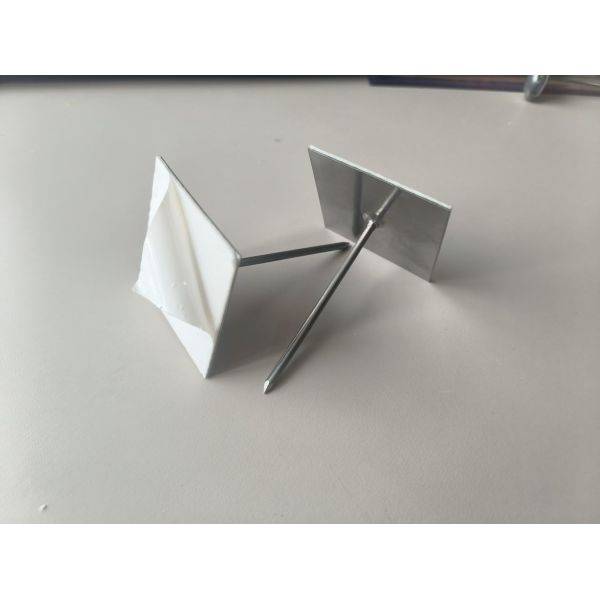 62mm Galvanized Steel Self Adhesive Stick Pins To Install Foam Insulation Panels
