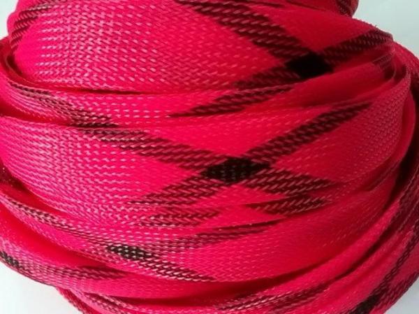 Black Monofilament PET Expandable Braided Sleeving Wear Resistant
