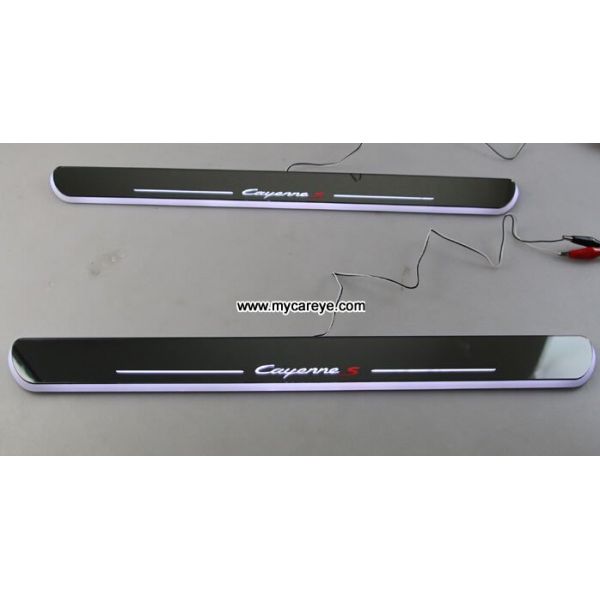 Porsche Cayenne car Moving door Step Pedal welcome light led projection