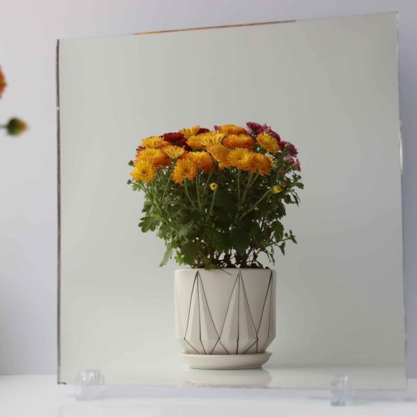 4mm 2mm 3mm 1mm Mirror Glass Sheets Large Wall Mounted Aluminum