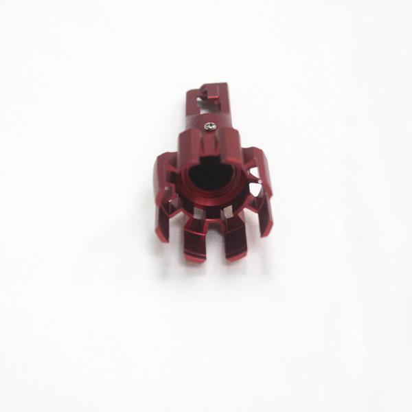 Peças fazendo à máquina de alumínio vermelhas de anodização do CNC