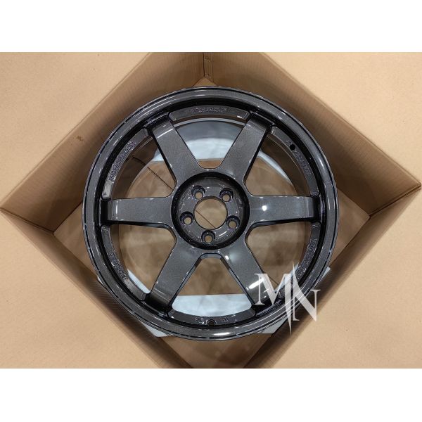 Volk Racing TE37 SL Wheels Black Edition III 4x100 5x120 18 19 20 Inch Custom Double Black Rims