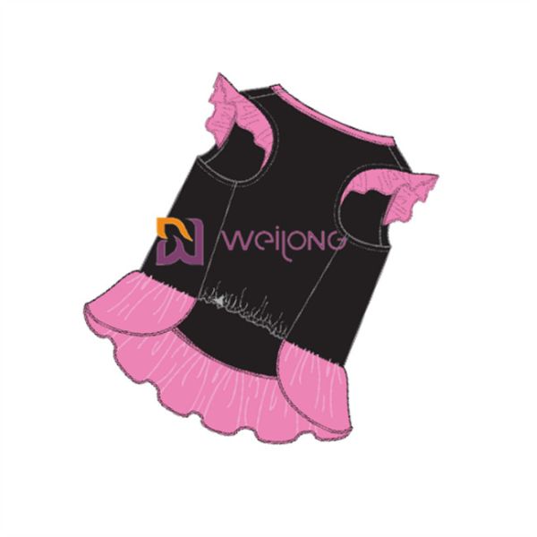 Glitter Print Crown Skirt Pet Dress Customization BSCI / WMT Pet Skirt