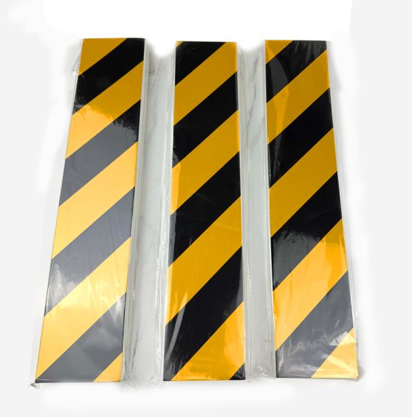 Black Yellow Parking Garage Bumper Guard High Visibility Garage Wall Guard
