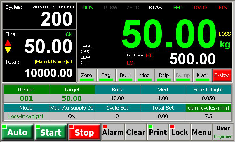 Single Scale Loss In Weight Packing Controller, Weight Indicator For Rice Wheat Coffee Sugar Packaging Machine