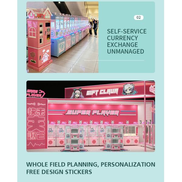 Arcade Game Machine Coin Operated Vending Mini Claw Machine With Bill Acceptor Mega Mini Claw Machine