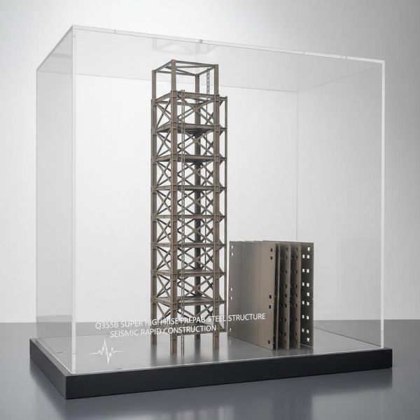 High Rise Prefabricated Steel Frame Houses Prefab Commercial Metal Buildings Seismic