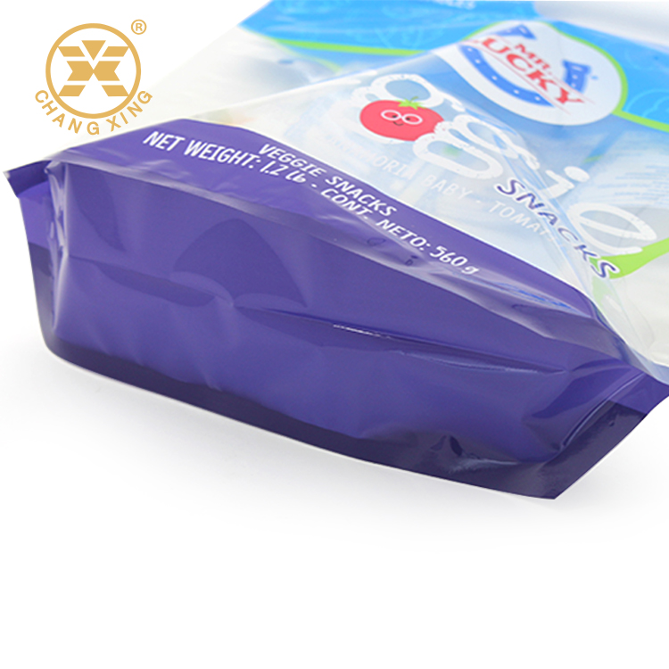 Recycle Anti Fog Fresh Vegetables Packaging Plastic Bag Custom Printed Logo Vegetable Fruit Packaging Pouch Bag With Zipper