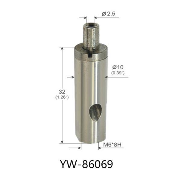 Adjustable Nickel Plated Brass Wire Gripper 10mm Dia 27mm Length YW86065