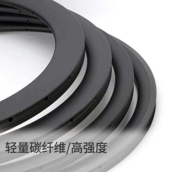 Matte Finish 700C Road Bike Wheel Rim With V Brake System Clincher Type 38/50/60/88mm