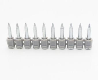 Dnc Drive Shot Pins Concrete Stainless Steel With Plastic Strip Smooth Shank