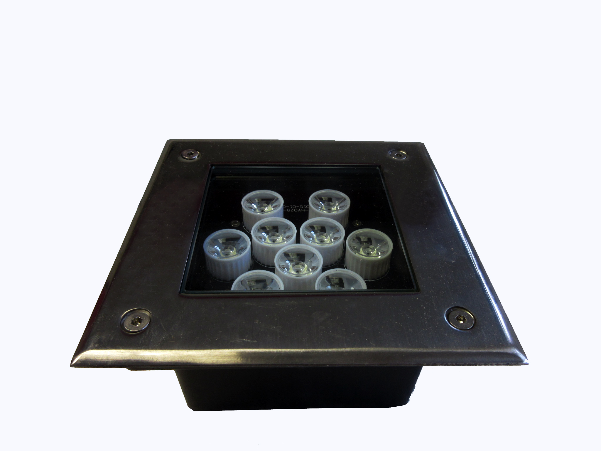 Высокая яркость площади 9X1W Embedded RGB LED подземный свет для наружного