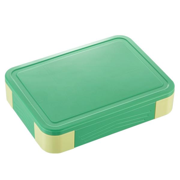 Caixa de almoço de plástico Bento com 5 compartimentos e talheres para crianças e adultos