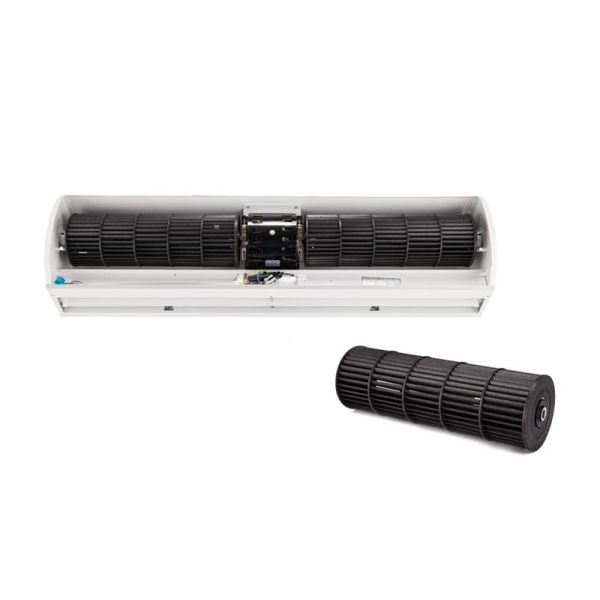 Rideau d'air en acier inoxydable de la série Titan 1 2000m3/h 230VAC