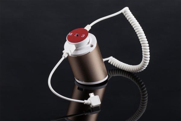 COMER anti-lost cell phone security holders with alarm sensor cable and charging cord for mobile stores