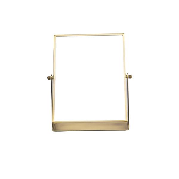 Square Freestanding Dressing Table Mirror , Small Travel Mirror Oem Accepted