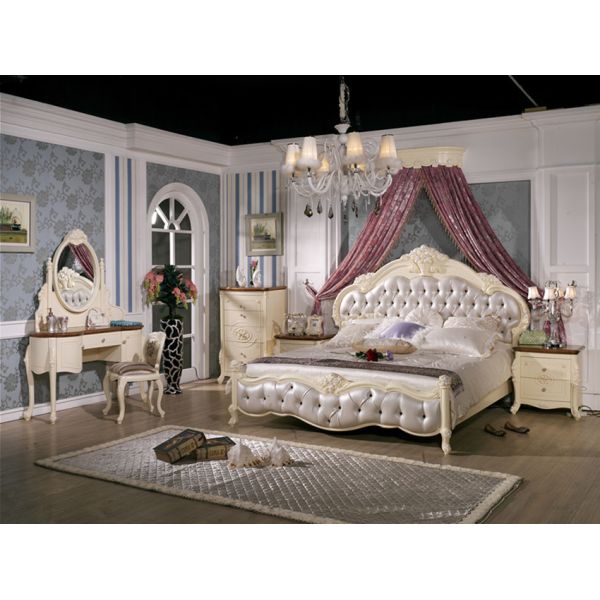 Cottonwood Royal Luxury European Bedroom Furniture Classic King Size Bedroom Set
