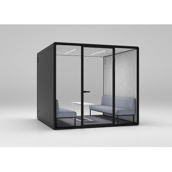 Isolated Meeting Sound Room Silent Meeting Box Work Pods Acoustic Silent Cabin for 1 People Phone Office Booth