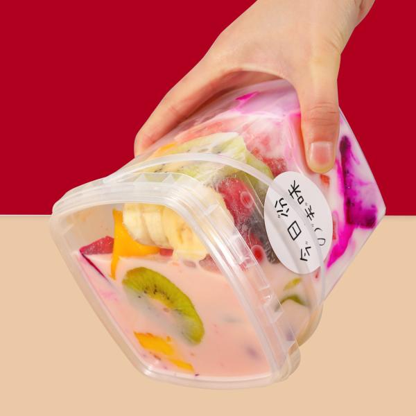 Transparent Plastic Round Custom Printed Ice Cream Candy Cookie Bucket With Lid for Milk