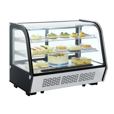 Profissional Elétrico Counter Top Cake Refrigerated Display Case Para Comercial