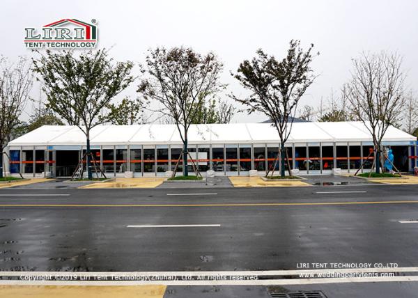 Big Outdoor Marquees Wedding Event Tents With Clear Glass Wall Waterproof