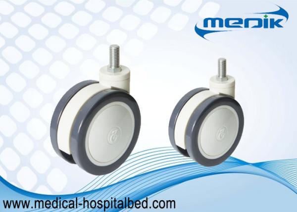 Noiseless Design Medical Casters Ball Bearing Casters Adjustable