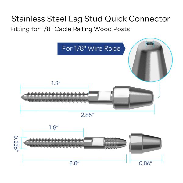 Kit de garde-corps de câbles en acier inoxydable avec 800 tonnes de résistance à la traction, technologie d'auto-verrouillage et options de modèle réglables