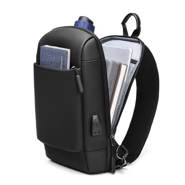 MingLu Anti Splash Fabric Men'S Single Strap Backpack Male Sling Bag