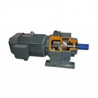 Caja de engranajes helicoidales coaxial montada en brida de la serie RF67 para el movimiento de tornillos