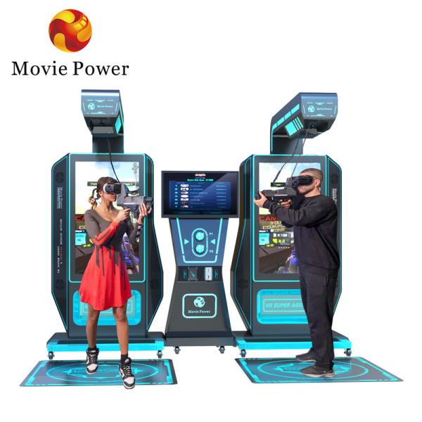 Máquina de Tiro de Realidade Virtual Máquina de Arcade de Armas 2 Jogadores Amusement Ride 9d VR Simulator