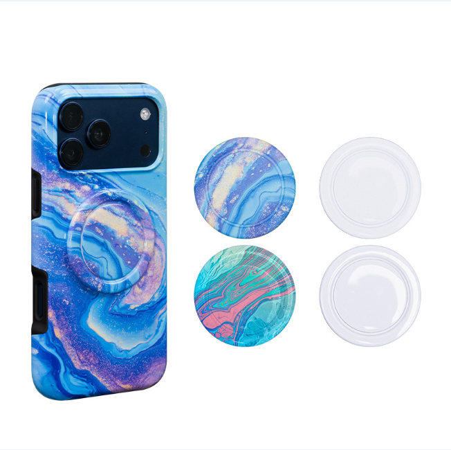 Foldable Blank 360° Rotatable Sublimation Magnetic Phone Holder DIY Custom Logo Adjustable Magsafe Ring Holder