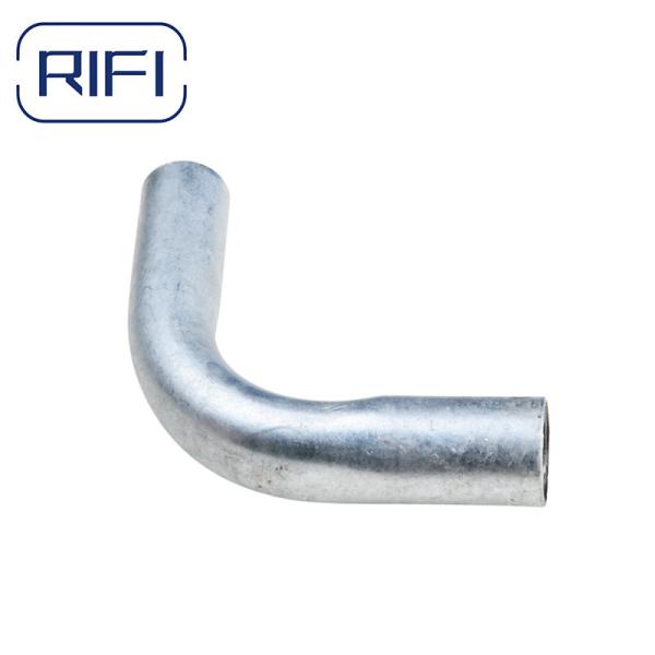 Acessórios de tubos de conduta de ferro IG maleável galvanizados a quente 20 mm Curva de inspeção