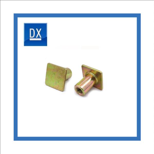 Color Zinc Plated Steel Threaded Coupling Special Shaped