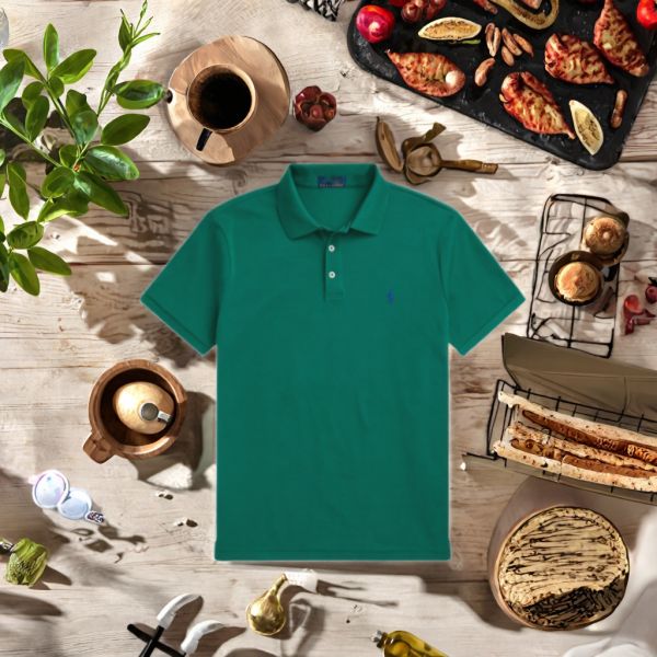 Best Selling Men's Summer Shirts 100% Cotton Breathable Short Sleeve Casual Neck for Polo with Solid Color 3D Knitted Pattern