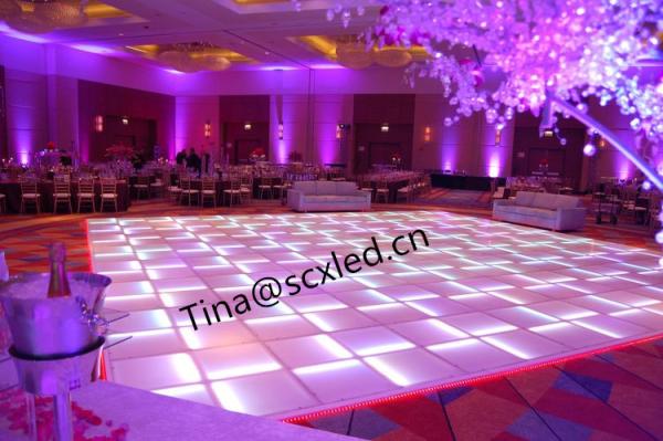 Piso de baile LED RGB de 500x500 mm con Pitch de píxeles de 4.81 mm