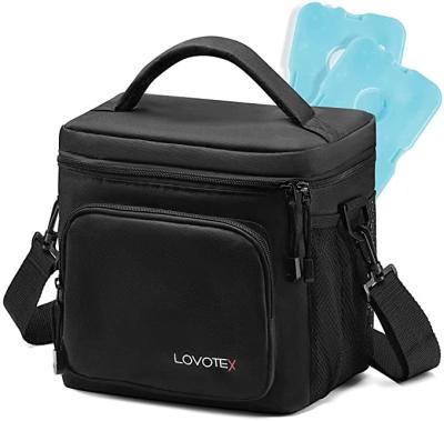 Oxford Insulated Cooler Bags For Men With 2 Reusable Cooler Bag Ice Packs