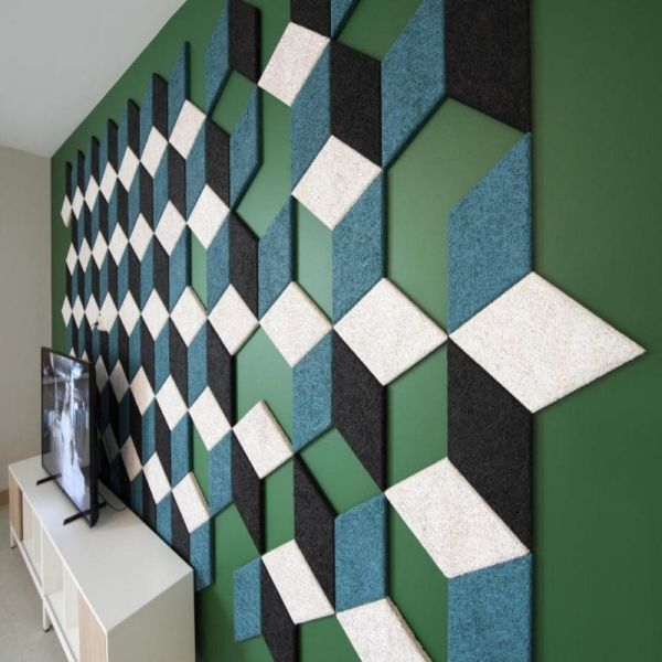 Moisture Proof Wood Wool Acoustic Panel Sound Absorption In Commercial Buildings