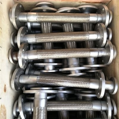 SS 304 Нержавеющая сталь Металлический садовый шланг Фланц гофрированный резервуар кондиционирования воздуха Металлический шланг с плетеном