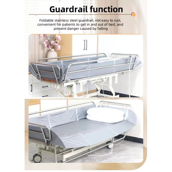 Customized Household Bathing Multifunctional Bathing Bed For Elderly Paralyzed Patients Electric Manual Lifting Bathing Bed