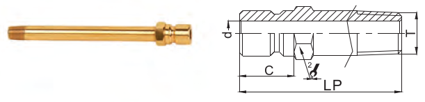 Не муфта клапана латунная быстрая для линии модульного 1.5Mpa