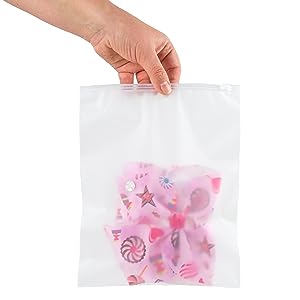 Custom Personalized Printed Logo Eve Slider Matte Frosted Zip Lock Clothing Packaging Plastic Bags With Black Zipper