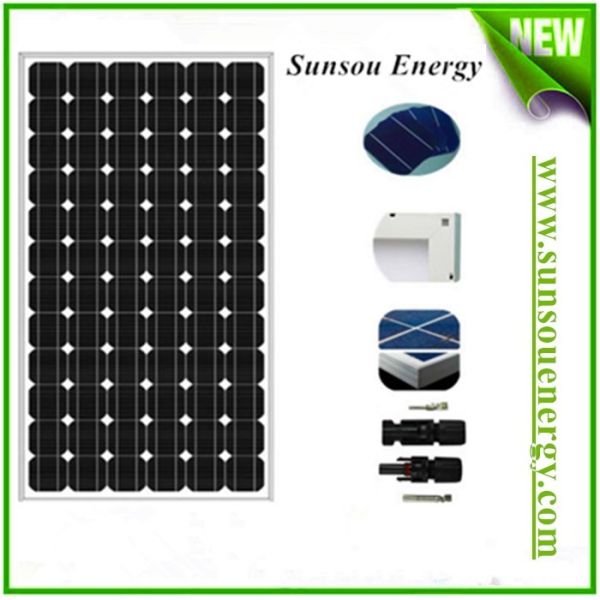 High efficiency 3w to 350w mono solar panel, good quality pv solar module for rooftop pv panel system